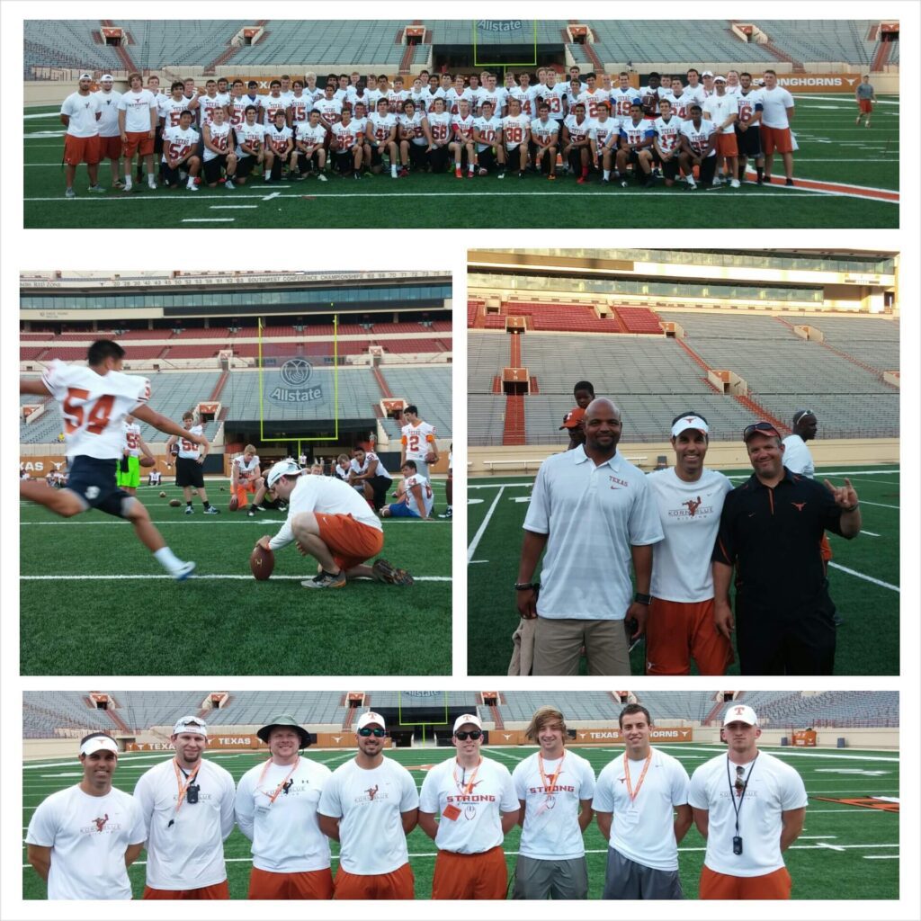 UNIVERSITY OF TEXAS KICKING CAMP Kornblue Kicking